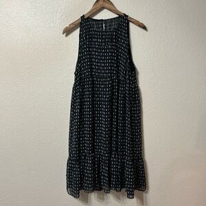 Current Air Square Dot Swing Dress Large